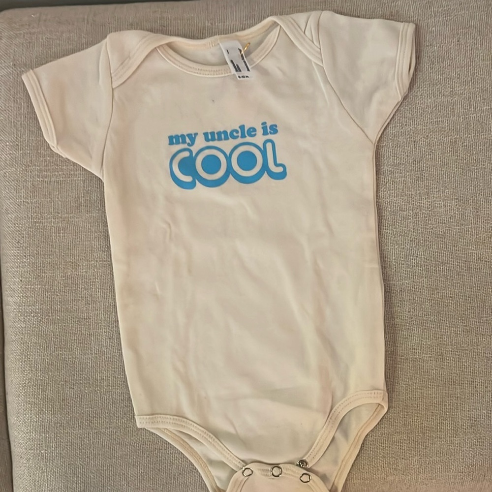 My Uncle is Cool Baby Onesie